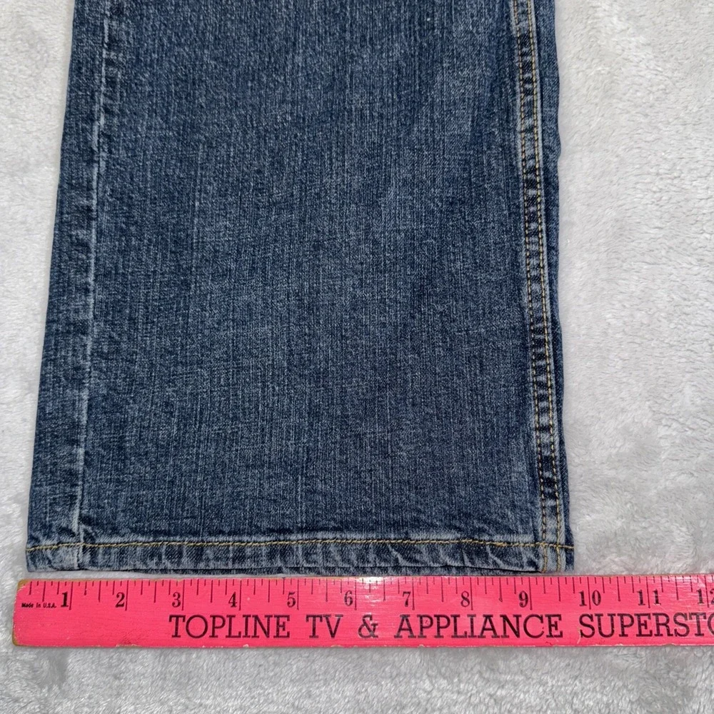 Levis Signature Mens Jeans 44x30 Loose Relaxed Baggie, Whiskering, Distressed